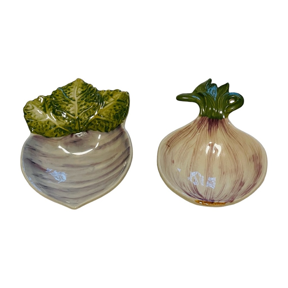 Creative Co-Op Trinket Dishes Stoneware 4.25" NEW